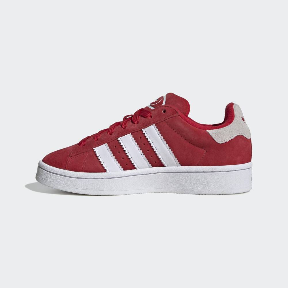 NEW ADIDAS unisex campus 00s low top sneakers in scarletftwr white/better scarle